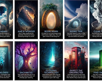 LOW STOCK: Sacred Soul Portals Oracle Deck of Higher Self Messages Tarot Cards (Buy Any 2 Decks, Get Free USA Shipping)