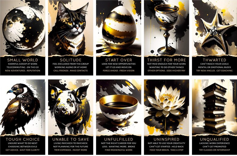 PEDIDO ANTICIPADO PERSONALIZADO: Baraja de cartas del Tarot Money Shadow Work Oracle con cartas de carrera y finanzas imagen 2