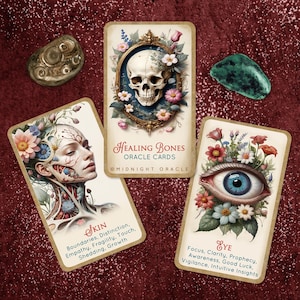 EN STOCK : Healing Bones Oracle Deck Cartes de tarot uniques Santé émotionnelle + Bien-être + Journal (livraison gratuite pour 2 jeux aux États-Unis)