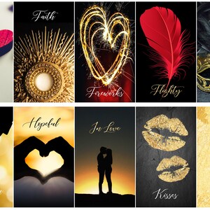 CUSTOM PREORDER: Golden Soulmates Love Oracle Deck of Romance Tarot-Sized Cards zdjęcie 3