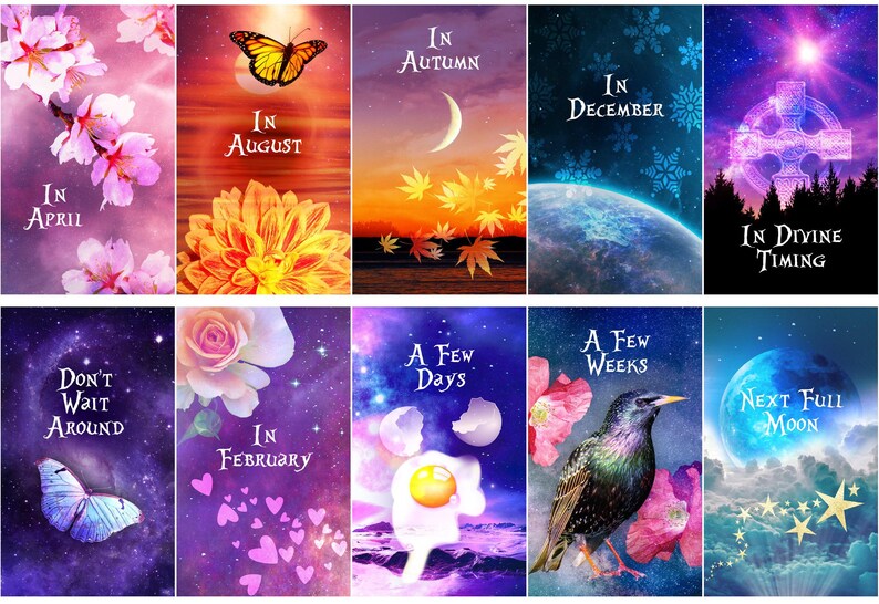 LAST ONES: Godspeed Divine Timing Oracle Deck of Cosmic Tarot-Sized Cards immagine 3