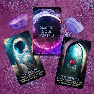 PREORDER! Sacred Soul Portals Oracle Deck: Higher Self Guidance Tarot Cards