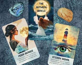 NEW! CUSTOM PREORDER: The Between Oracle Deck of Navigating Change and Uncertainty Tarot-Sized Cards
