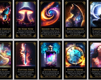 BESTSELLER: Divine Compass Clarity Cards Oracle Deck for Clarifying Life Situations for Tarot Readings
