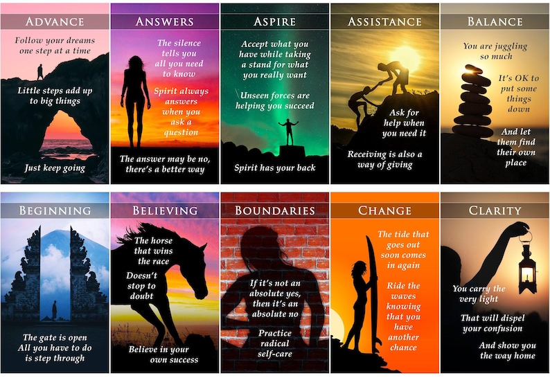 PRÉCOMMANDE PERSONNALISÉE : clarifier des situations Clarificateurs de lecture de la taille d'un jeu de tarots Oracle image 4