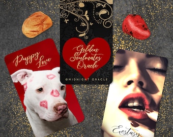 CUSTOM PREORDER: Golden Soulmates Love Oracle Deck of Romance Tarot-Sized Cards