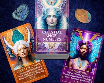 Angel Number Oracle of 77 Cards for Repeating Numbers Synchronicities and Spiritual Guidance