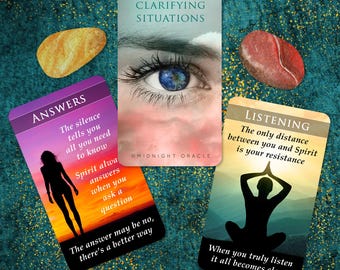 CUSTOM PREORDER: Clarifying Situations Oracle Deck of Tarot-Sized Reading Clarifiers