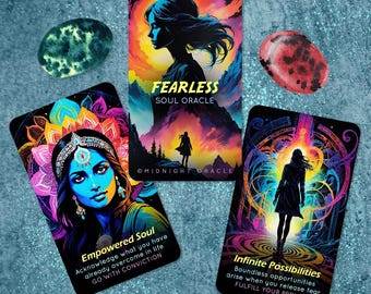 CUSTOM PREORDER: Fearless Soul Oracle Deck of Spiritual Guidance, Tarot-Sized Cards