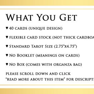 PRÉCOMMANDE PERSONNALISÉE : clarifier des situations Clarificateurs de lecture de la taille d'un jeu de tarots Oracle image 6