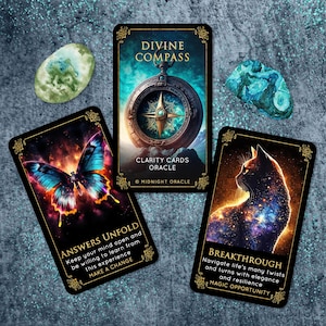 LAST ONES: Divine Compass Clarity Oracle Deck of Unique Tarot-Sized Cards