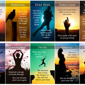 PRÉCOMMANDE PERSONNALISÉE : clarifier des situations Clarificateurs de lecture de la taille d'un jeu de tarots Oracle image 3