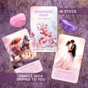IN STOCK! Whispering Heart Love Oracle Deck: Pink Tarot Cards for Romance Readings