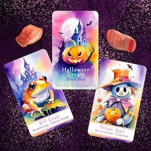 PRÉCOMMANDE PERSONNALISÉE : jeu de cartes de tarot uniques pastel Halloween Dream Oracle pour Summerween (livraison gratuite de 2 jeux aux États-Unis)