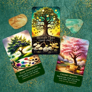 Disponible: Oráculo del Árbol del Dinero, Baraja de Tarot con Movimientos Monetarios para el Éxito (2 barajas con envío gratuito a EE. UU.)