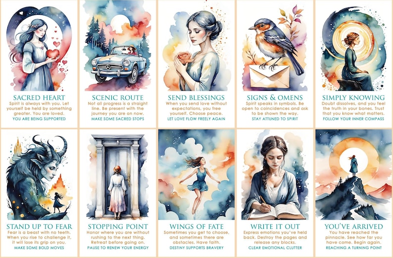 CUSTOM PREORDER: Answers From Spirit Oracle Deck of Channeled Messages, Tarot-Sized Cards + Guidebook PDF immagine 5