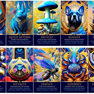 ¡PREVENTA PERSONALIZADA! Baraja de oráculo de la Diosa Índigo: Tarot de orientación sobre dinero y carrera (80 cartas) imagen 4