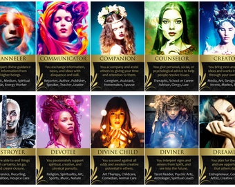 80 CARDS: Passionate Purpose Spiritual Gifts & Career Oracle Deck (80 Cards) Life Path Tarot Cards (Ships Free in the USA!)