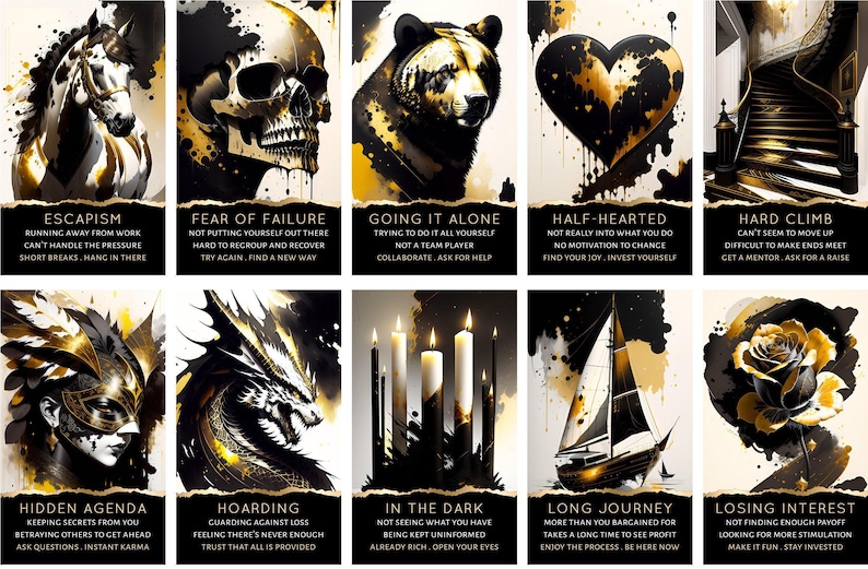 PEDIDO ANTICIPADO PERSONALIZADO: Baraja de cartas del Tarot Money Shadow Work Oracle con cartas de carrera y finanzas imagen 4