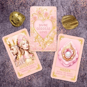 LAST ONE! Divine Goddess Love Oracle Deck: Pink Tarot Cards for Romance