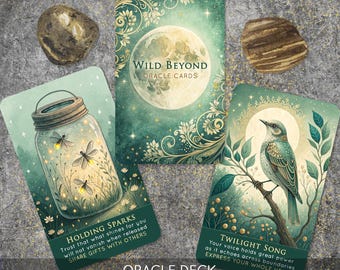 Wild Beyond Nature and Animal Oracle Deck for Intuition, Guidance and Clarity