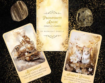 LIMITED STOCK: Prosperity Magic Oracle Deck of Career and Money Manifestation Tarot-Sized Cards