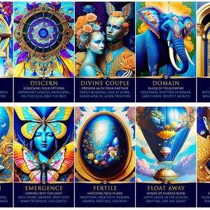 ¡PREVENTA PERSONALIZADA! Baraja de oráculo de la Diosa Índigo: Tarot de orientación sobre dinero y carrera (80 cartas) imagen 7