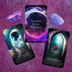 DERNIERS PRODUITS : Sacred Soul Portals Oracle Deck of Higher Self Guidance Tarot Cards