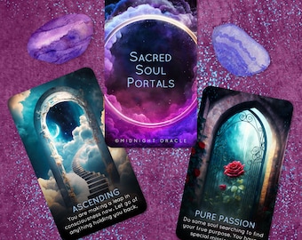CUSTOM PREORDER: Sacred Soul Portals Oracle Deck of Higher Self Guidance Tarot Cards