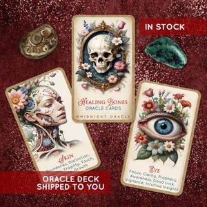 IN STOCK! Healing Bones Oracle Deck: Vintage Anatomy Tarot Cards for Wellness Readings + Halloween