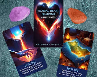 PREVENTA PERSONALIZADA: Baraja de cartas del Oráculo del Amor Corazón Sanador, tamaño Tarot, para Llamas Gemelas