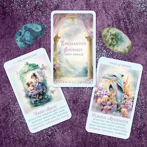 PREORDER: Enchanted Journey Tarot Oracle Deck Unique Tarot Cards for Spiritual Guidance Readings (Any 2 Decks Ship Free in USA)
