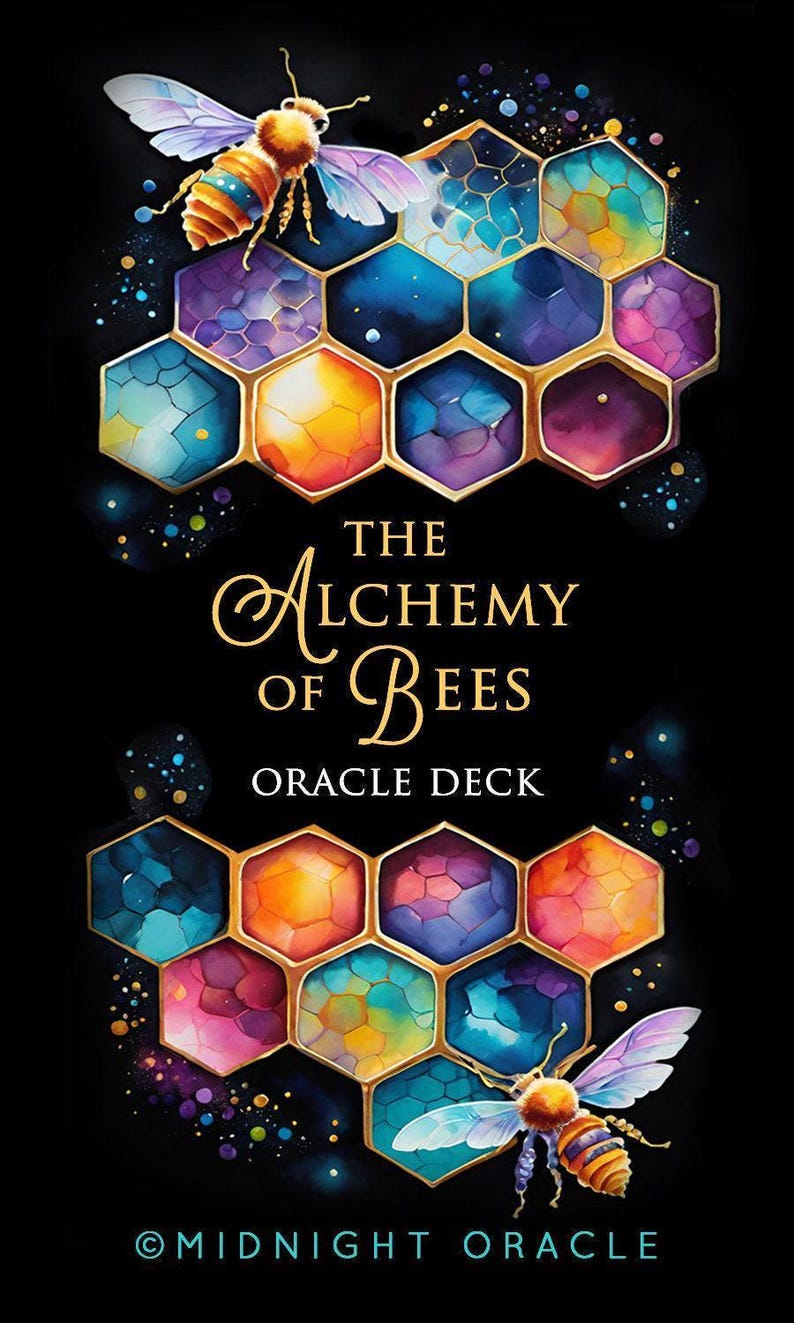 CUSTOM PREORDER: Alchemy of Bees Oracle Deck Unique Collage Spring Indie Tarot-Sized Cards image 7