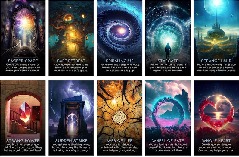LAST ONES: Sacred Soul Portals Oracle Deck of Higher Self Guidance Tarot Cards image 5