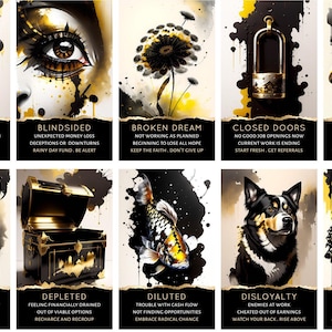 PEDIDO ANTICIPADO PERSONALIZADO: Baraja de cartas del Tarot Money Shadow Work Oracle con cartas de carrera y finanzas imagen 5