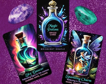 RESERVA PERSONALIZADA: Baraja de Pociones Mágicas de Elixir Místico con Cartas del Tarot y Guía (Descarga en PDF)