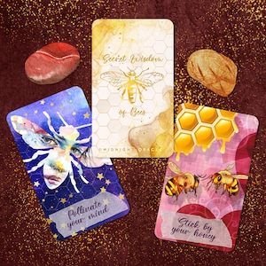 PRÉCOMMANDE PERSONNALISÉE : cartes de tarot uniques avec collage printanier Secret Wisdom of Bees Oracle Deck (livraison gratuite pour 2 jeux de cartes aux États-Unis)