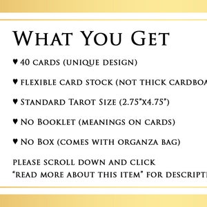 CUSTOM PREORDER: Golden Twin Flames Love Oracle Deck of Romance Tarot-Sized Cards image 6