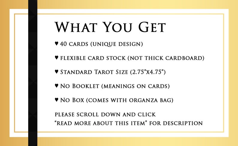 CUSTOM PREORDER: Golden Twin Flames Love Oracle Deck of Romance Tarot-Sized Cards image 6