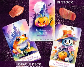 IN STOCK: Halloween Dream Oracle Deck of Pastel Tarot-Sized Cards with Keywords
