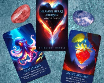 LAST ONE: Healing Heart Journey Oracle Deck of Love & Romance Tarot-Sized Cards for Twin Flames
