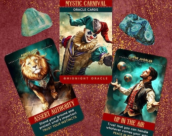 CUSTOM PREORDER: Mystic Carnival Oracle Deck of Future Telling Tarot-Sized Cards