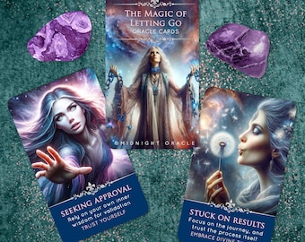 LIMITED STOCK: Magic of Letting Go Oracle Deck of Emotional Self-Care & Shadow Work Tarot-Sized Cards
