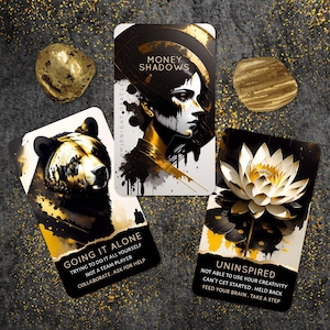 PEDIDO ANTICIPADO PERSONALIZADO: Baraja de cartas del Tarot Money Shadow Work Oracle con cartas de carrera y finanzas imagen 1
