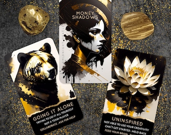CUSTOM PREORDER: Money Shadow Work Oracle Deck of Career & Finance Tarot-Sized Cards