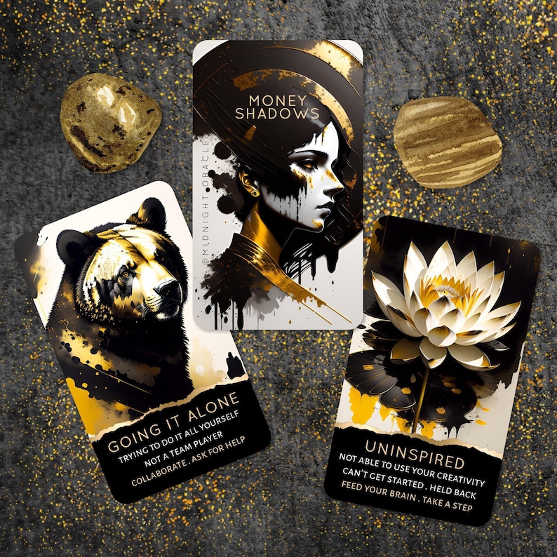 PEDIDO ANTICIPADO PERSONALIZADO: Baraja de cartas del Tarot Money Shadow Work Oracle con cartas de carrera y finanzas imagen 1