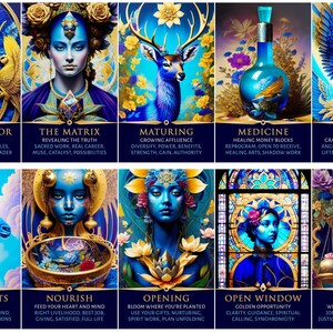 ¡PREVENTA PERSONALIZADA! Baraja de oráculo de la Diosa Índigo: Tarot de orientación sobre dinero y carrera (80 cartas) imagen 3