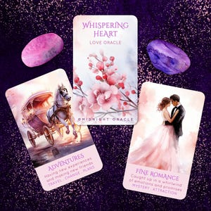 PREORDER! Whispering Heart Love Oracle Deck: Pink Tarot Cards for Romance Readings