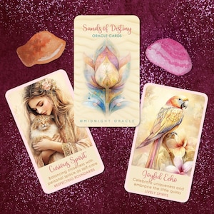 PRÉCOMMANDE PERSONNALISÉE : cartes de tarot uniques Oracle Deck des Sands of Destiny pour toutes les lectures de relations (les 2 jeux de cartes sont expédiés gratuitement aux États-Unis)