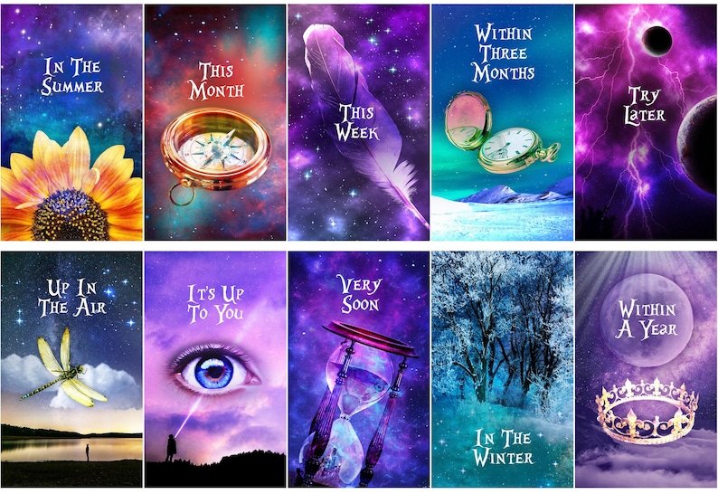 LAST ONES: Godspeed Divine Timing Oracle Deck of Cosmic Tarot-Sized Cards immagine 2